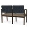 Lesro Lenox 2 Seat Tandem Seating W/ Arm, 44 in W 26 in L 31.5 in H LW2103 - alternate 2